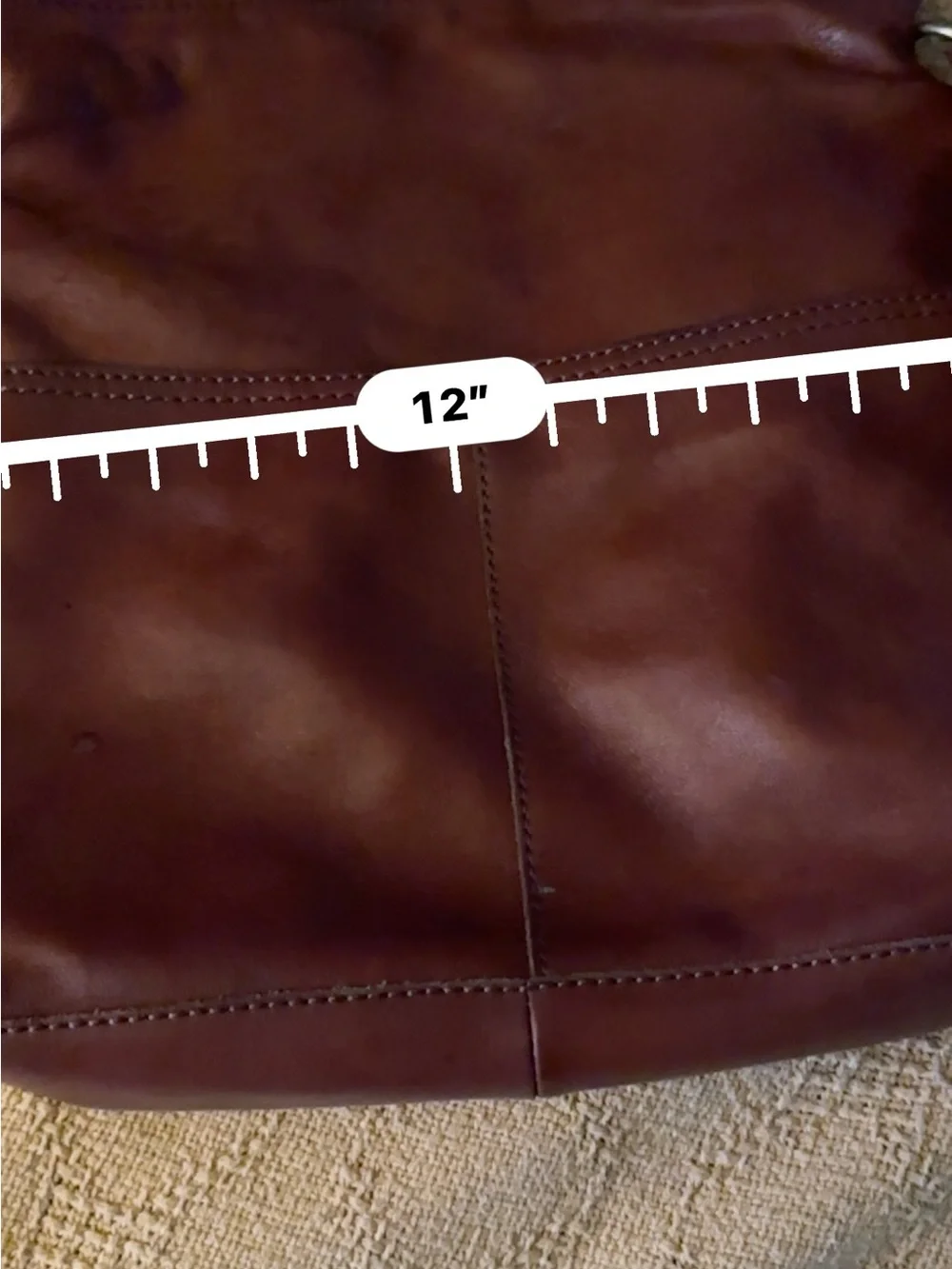 Mango Burgundy Leather Crossbody Bag